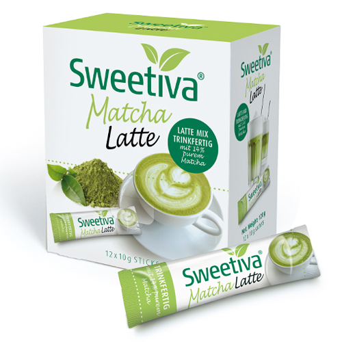 SWEETIVA Matcha Latte Sticks 12 x 10g 