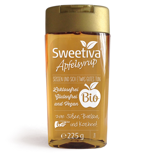 SWEETIVA Apfelsyrup Squeeze Flasche 225g 