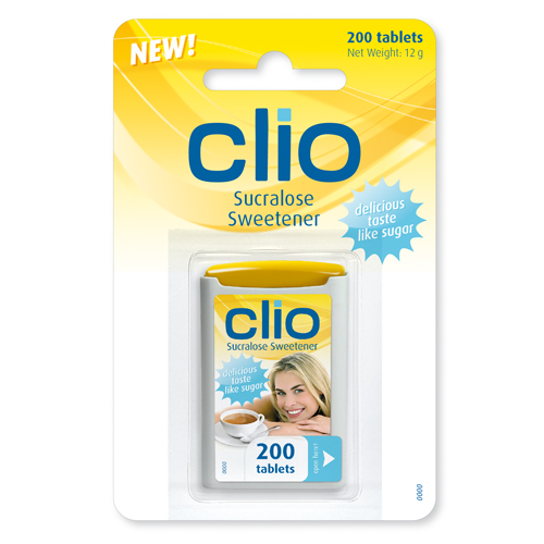 CLIO Sucralose 200er Dispenser mit Blisterkarte